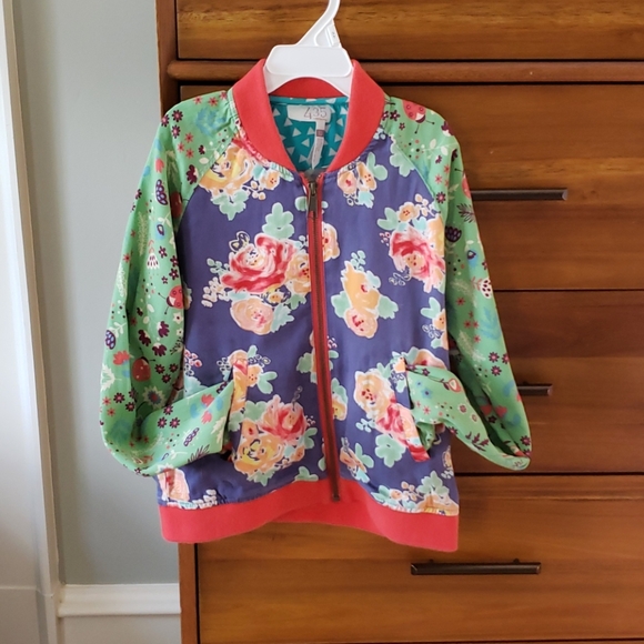 Matilda Jane Other - Matilda Jane Tween Camp Floral Bomber Jacket